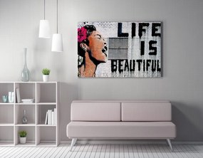 WY132 Banksy vászonkép, 70 x 100 cm
