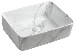 Sapho - DALMA ráültethető mosdó 47,5 x 37,5 cm, kerámia/Carrara