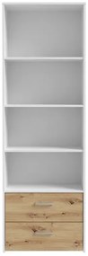 Könyvszekrény URO artisan tölgy/fehér