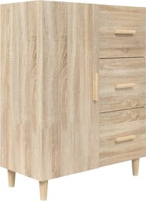 vidaXL sonoma tölgy színű szerelt fa tálalószekrény 69,5 x 34 x 90 cm