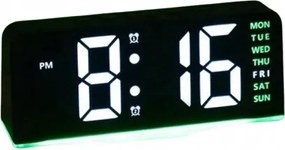 Shein Digitális Fekete Ébresztőóra Háttérvilágítással Usb Tápellátással 1KE