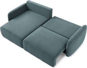 Türkiz kinyitható-tárolóhelyes sarokkanapé (bal oldali) Kalena – Makamii