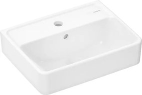 Hansgrohe Xanuia Q mosdótál 45x34 cm fehér fényes felülettel akkumulátor lyuk középen 60130450
