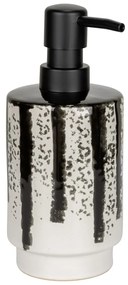 Fekete-fehér kerámia szappanadagoló 340 ml Subiza – Wenko