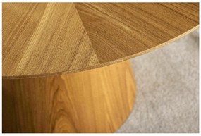 Kerek étkezőasztal ANGEL 120x120 cm, tölgy dekorral