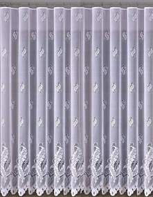 Mg Függöny Z059 jacquard Fehér 450x245 szalaggal lengyel