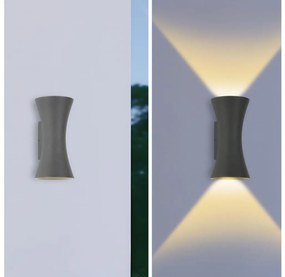 Brilagi - LED kültéri fali lámpa BICON LED/10W/230V antracit IP44