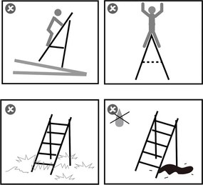 Összecsukható 2 lépcsős létra, konyhai fellépő, fekete