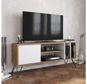 TV asztal/Szekrény Mistique 140 (dió + fekete + fehér) . 1102364