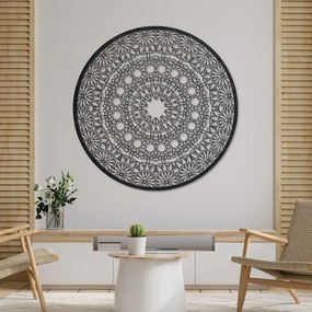 Fából készült mandala a falon | POIET