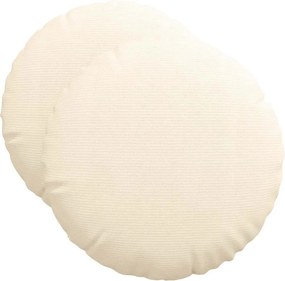 vidaXL Ülőpárnák 2 pcs Krém Ø 50 cm Bársonyos szövet