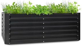 Blumfeldt High Grow Straight, emelt ágyás, 200 x 60 x 100 cm, 1200 l, acél