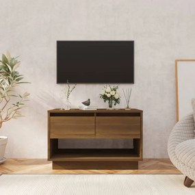 Barna tölgy színű forgácslap tv-szekrény 70 x 41 x 44 cm