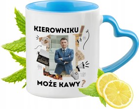 Sławomir Mentzen Kék Bögre Szív Alakú Füllel Ajándék