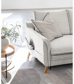 Bézs kinyitható sarokkanapé (jobb oldali) Charming Charlie – Miuform