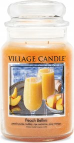 Nagy Peach Bellini gyertya Village Candle