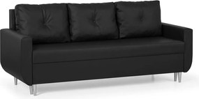 Háromszemélyes kinyitható kanapé ROT Fekete