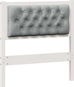 vidaXL Fejtámla Egyéb Fehér és világosszürke 75 cm Tömör fenyőfa