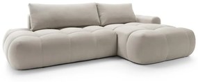 Sarokkanapé Ombre (J) (világos bézs + fekete). 1100460