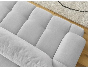 Világosszürke kinyitható-tárolóhelyes kanapé 251 cm Fuji – Bobochic Paris