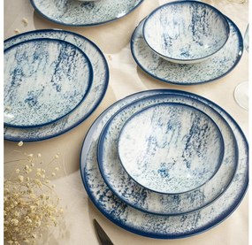 24 darabos kék porcelán étkészlet