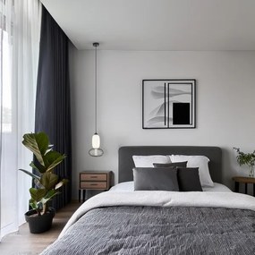 LED Csillár zsinóron ARAME LED/15W/230V átm. 22 cm fekete