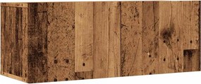 vidaXL 2 db antik fa színű falra szerelhető TV-szekrény 80 x 30 x 30cm