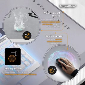 X-Mate fehér irodai és gamer íróasztal, 160x75x75 cm, Doablo Chairs