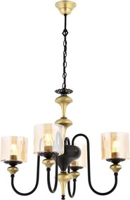 Láncos csillár BUSAN 4xE27/40W/230V aranyszínű