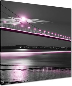 Vászonkép 90x90 Lila világítás