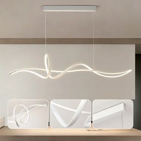 Brilagi - LED dimmelhető kábeles csillár SIGNATURE LED/55W/230V 120x23 cm fehér + távirányító