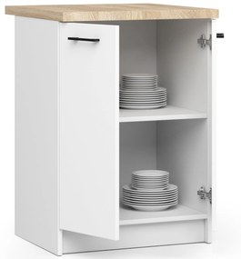 Alsó konyhaszekrény Ozara S60 2D (fehér). 1069129
