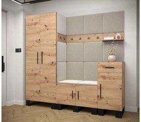 Előszobabútor Amanda 1 (artisan tölgy + bézs). 1085857