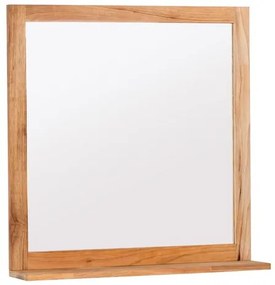 Tükör polccal Naturel Home 60x61,5 cm dió HOMEZRC