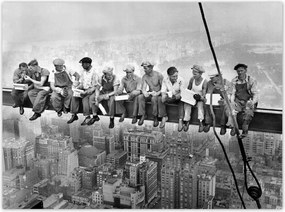 Poszterek 135x100 Dolgozók a gerendán