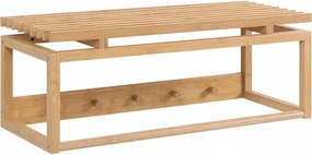 Ruhaakasztó Actona Bali bambusz akasztós polccal barna 80x30 cm