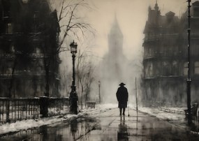 Poszter 84,1x59,4cm Köd London felett