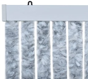 fehér és szürke zsenília rovarfüggöny 100 x 220 cm