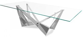 Rege étkezőasztal áttetsző 200x100x75 cm