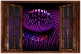 Poszterek 90x60 Lila gömb