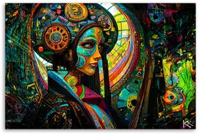 Gario Vászonkép Szürreális absztrakt nő Méret: 100 x 70 cm