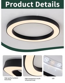 Immax NEO 07210L-LED Dimmelhető lámpa PASTEL LED/68W/230V 95cm fekete Tuya + távirányító