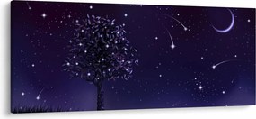 Kép - Illusztrációban fogott éj (120x50 cm)
