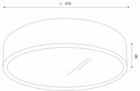 Brilagi - LED mennyezeti lámpa CARVALHO 3xE27/60W/230V tölgy-cseresznye, átm. 47
