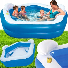 2in1 Szülő- És Gyermekmedence Ülőfelületekkel És Italtartókkal