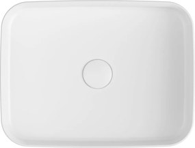 Sapho, INFINITY RECTANGLE kerámia asztali mosdókagyló, 50x36 cm, fehér, 10NF65050