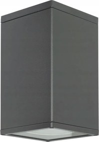 Kültéri spot mennyezeti lámpa sötétszürke téglalap alakú cső Su-ma