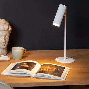 Lucide 09539/01/31 - Asztali lámpa CLUBS 1xGU10/40W/230V fehér