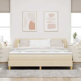 Boxspring Ágy Matracra Krém színben - 180x200 cm Textil