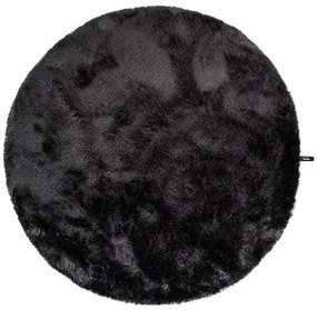 Shaggy szőnyeg Whisper Charcoal o 80 cm kör alakú